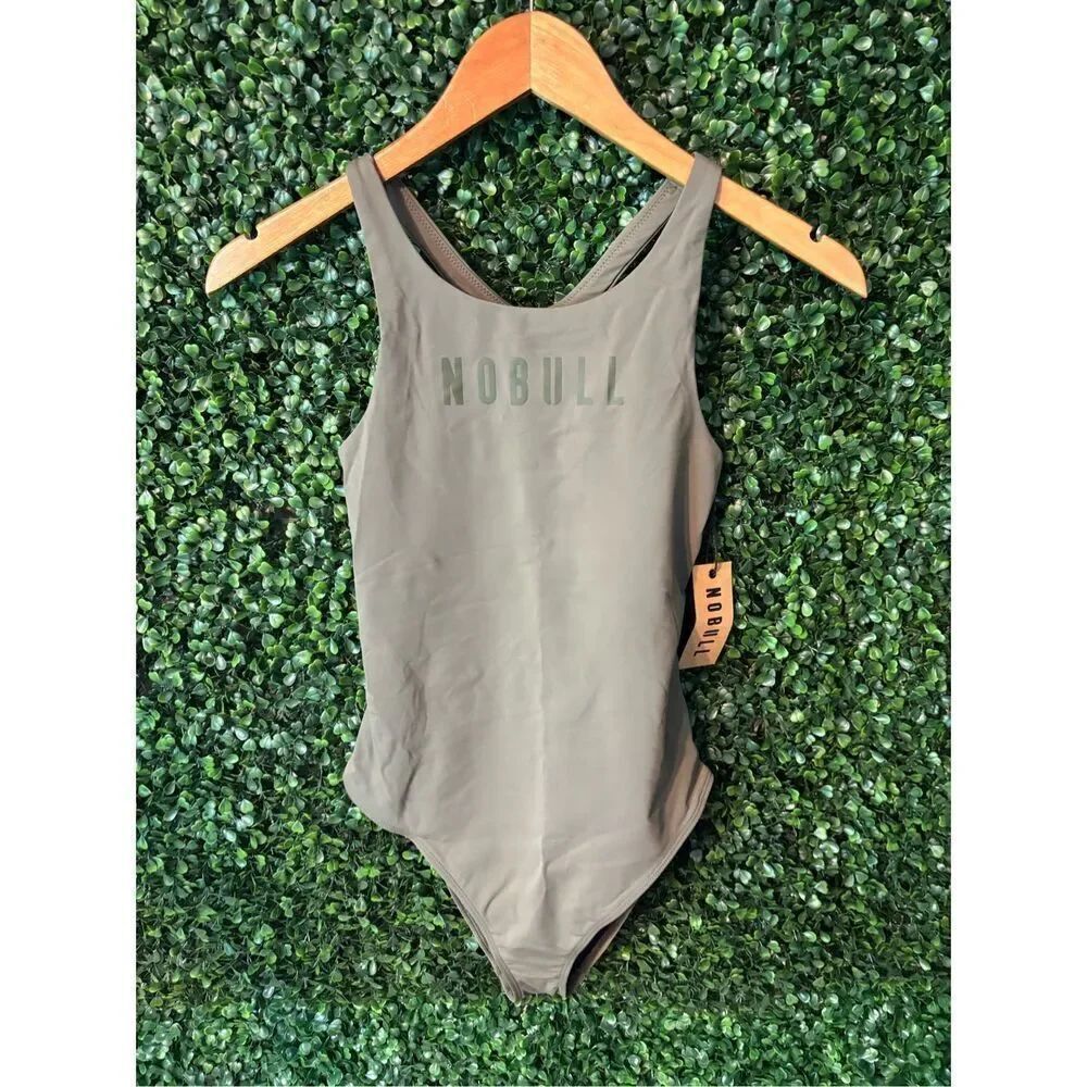 NWT NOBULL Women’s One Piece Swimsuit - X-Small - Olive Green